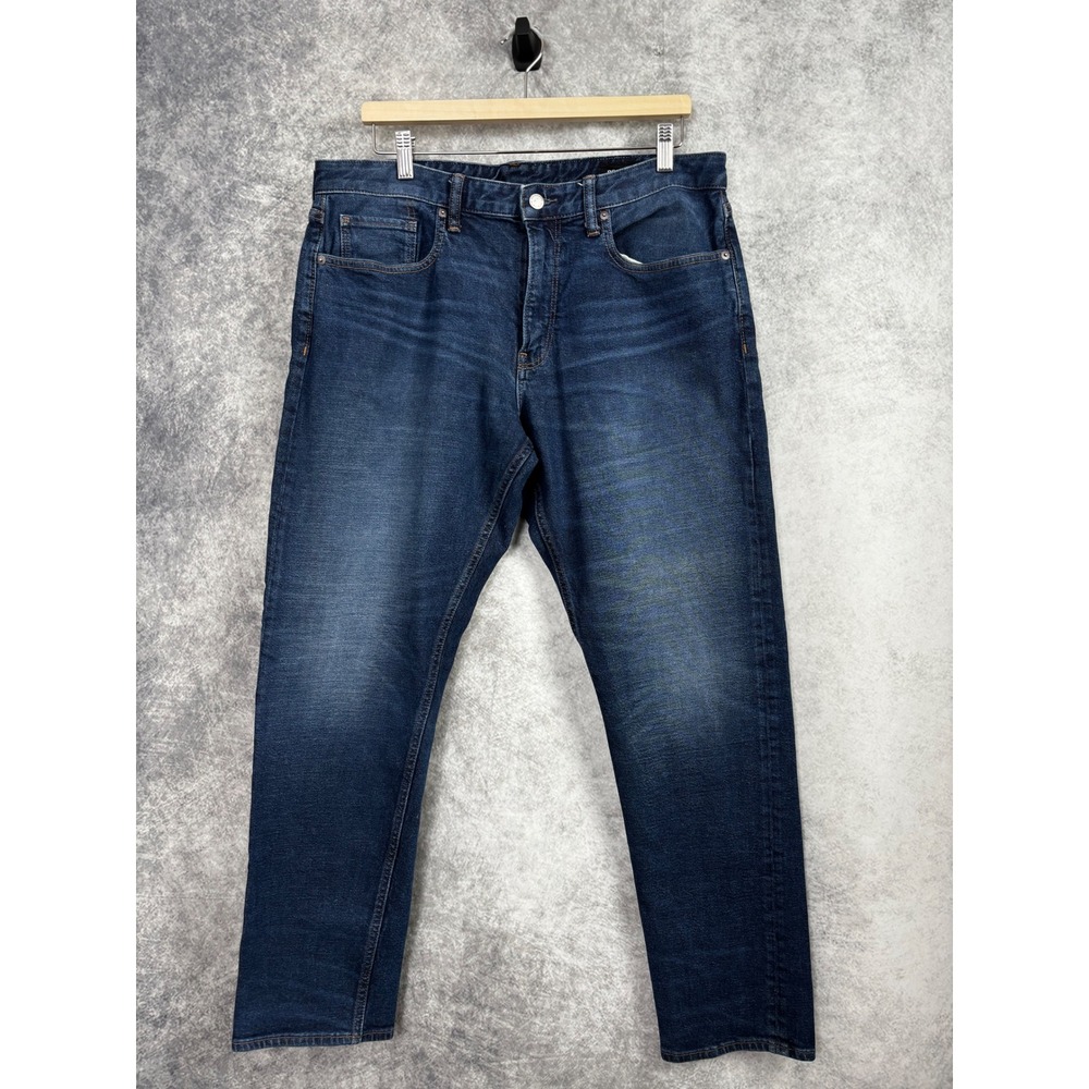 Bonobos Men's Athletic Fit Medium Wash Denim Blue Jeans 35x32